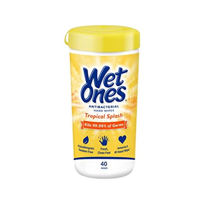 WET ONES Antibacterial Hand Wipes Fresh Scent 20 ea (Pack of 2)