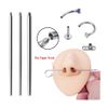 14G SOLID TITANIUM 2" INSERTION TAPER INTERNALLY THREADED BODY PIERCING TOOL
