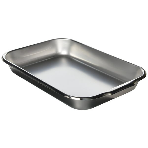 Vollrath 61230 3.5 Qt Bake and Roast Pan, Stainless Steel, 14-7/8 x 10-1/4 x 2-inch, Silver