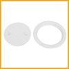 Partuto 4" Boat White Circular Inspection Hatch Deck with Detachable Cover Replacement