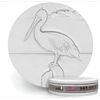 Pelican Absorbent Drink Coaster set - Handmade by McCarter Coasters - 4.38 inch (4pc)