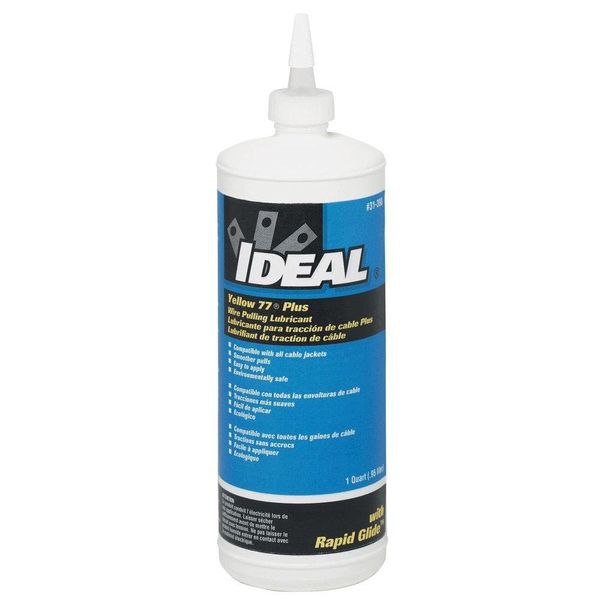 Ideal 31-398 Yellow 77 Plus Wire Pulling Lubricant 1-Quart Squeeze Bottle