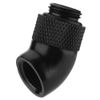 XZWT-J45 G1/4" Thread 45 Degree Bend Angle Rotary Fitting Adapter Replacement for CPU Water Cooling Heatsink