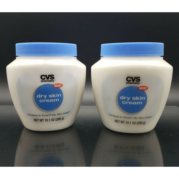 CVS Dry Skin Cream for Sensitive Skin Absorbs Quickly Lot of 2