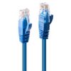 LINDY 2m CAT6 U/UTP Snagless Gigabit Network Cable, Blue