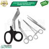 4 Pcs First Aid Paramedic Essential Nursing Tools Surgical Instruments - Black
