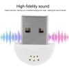 Ouitble Mini Microphone, 2.0 Portable USB Studio Speech Microphone Tiny Recording MIC Adapter Plug-and-Play Desktop Laptop MIC for Computer PC (White)