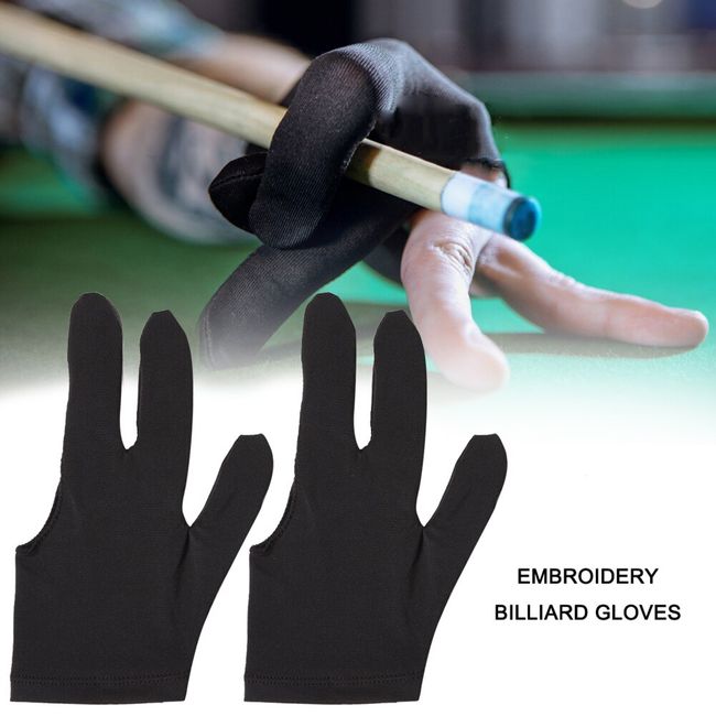 Breathable Pool Gloves Billiards Gloves Pool Left Right Hand Gloves  Universal 3 Fingers Cue Gloves Cue