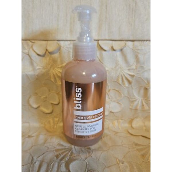 BLISS~Rose Gold Rescue-Gentle Foaming Cleanser For Sensitive Skin-6.4 fl oz-NEW!