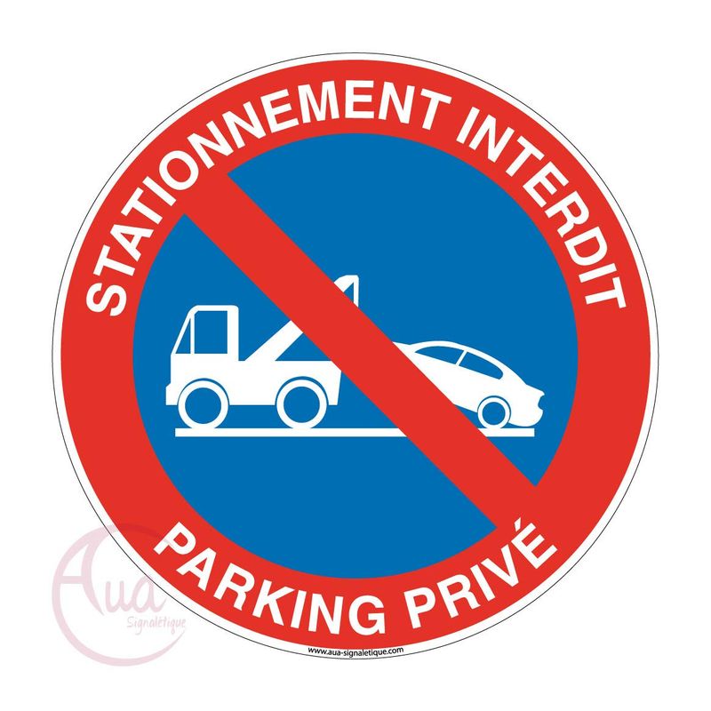AUA SIGNALETIQUE - Panneau De Signalisation Circulaire en PVC 1.5 mm ( 290 mm, Flèche Direction