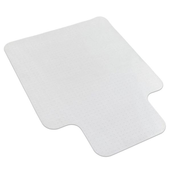 Mount-It! 35.5x47 Rectangular Studded Office Chair Mat for Carpet Clear PVC