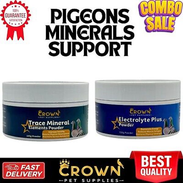 Pigeons COMBO Ultimate Minerals Supplements For FAST SPEED Before & After Race