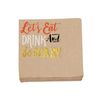 Mud Pie BE Scary Kraft Paper Napkins, 5"" x 5"""