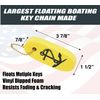 Hardline Products USA Floating Boating Key Chain - 3 pack (Anchor, Yellow)