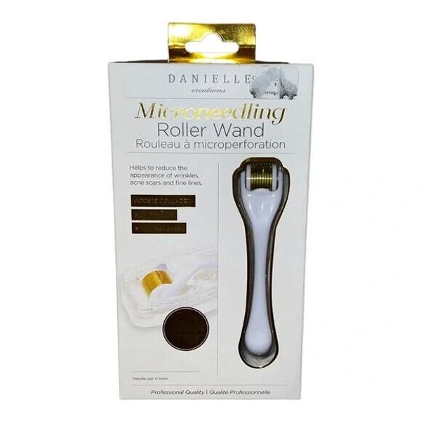 Danielle Creations Microneedling Roller Wand and Case White New