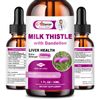 Milk Thistle Liquid Drop,Dandelion Root,Liver Cleanse Immune Support 2 Bottles