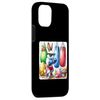 iPhone 15 Pro Rabbit In Sunglasses Boxing With Punching Bags. Easter Gym Case