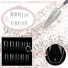 Nail Tips, Transparent Fake Nails, 500 Pieces, Clear, Long, Square Shape, Full Cover, False Nails, Clear, Unmarked, Manicure, DIY Nails, Commercial Use, For Manicurist Practice, Plain, Transparent, Ultra Thin, Simple, Wedding, Party, 10 Different Sizes