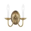 Livex Lighting 4152-07 Home Basics 2 Light Bronze Wall Sconce