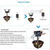 3 Pack Universal Small Size Ceiling Fan Remote Control Kit, Mini Wireless Remote Control and Receiver Kits for Ceiling Fan Lamp