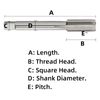 Aceteel HSS 7/8"-18 Machine Tap, 7/8 x 18 Left Hand Thread Tap
