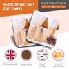 2 x MDF Glossy Top Coasters Square - ny Biscuit House Bakery 3104
