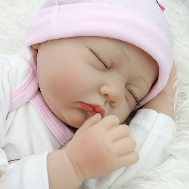 22 Full Body Soft Silicone Lifelike Rebirth Baby Doll Girl