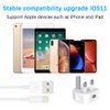 MFi Certified iPhone Charger, 2-Pack【3ft+3ft】 Charging Cable and USB Wall Adapter Plug Block Compatible iPhone X/8/8 Plus/7/7 Plus/6/6S/6 Plus/5S/SE