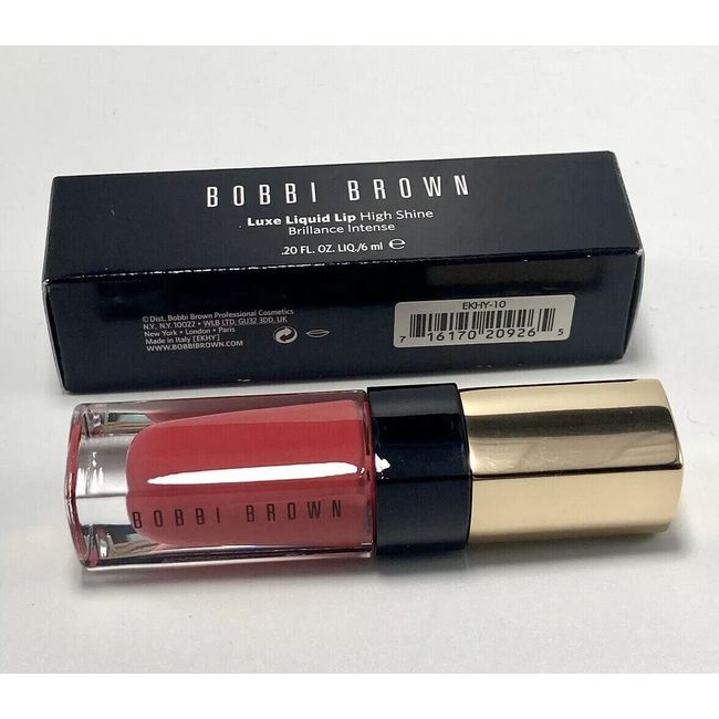 BOBBIE BROWN LUXE LIQUID LIP SHINE TAHITI PINK #10, New In Box