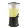 Service Ideas CBDRP3BL Beverage Dispenser, Round, Plastic, 3 gal, Black