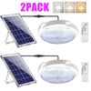 2 pcs Solar Power Ceiling Pendant Light Remote Control indoor/Outdoor Waterproof