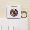 'Smiling Bulldog' Keyring Tape Measure/Spirit Level Tool (KM00041687)