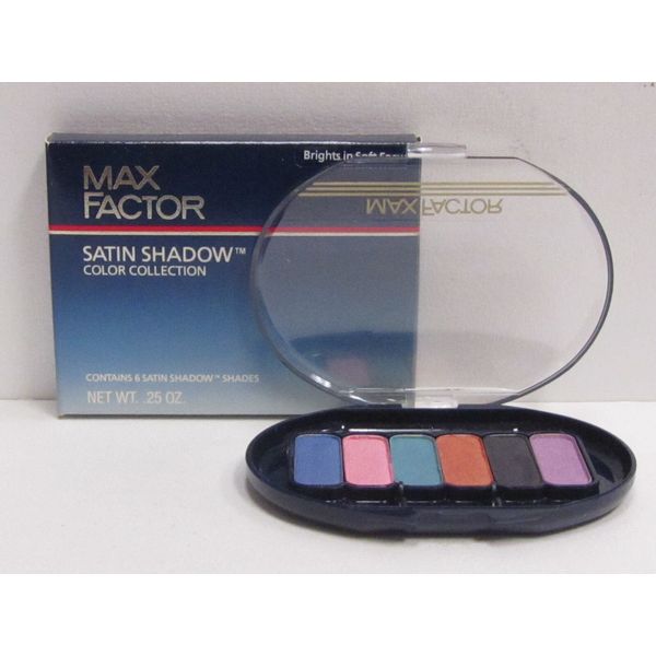 Max Factor 6 Satin Shadow Shades Color Collection Brights In Soft Focus