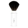 Edwin Jagger White Travel Shaving Brush (Black Synthetic)