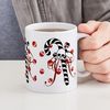 CafePress Skull Candy Cane Mug 11 oz (325 ml) Ceramic Coffee Mug