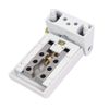 Sourcingmap PVC Plastic Window Casement Metal Screw Fixed Foldable T Flag Hinge White