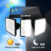 EverBrite 128 LED Solar Outdoor Lights 7000K Solar Motion Sensor IP65 Wall Light