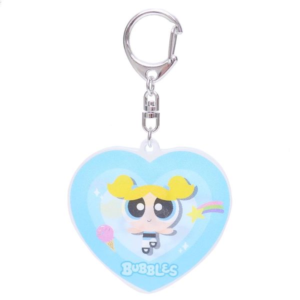 Kamio Japan Powerpuff Girls Keyring Changing Keychain/Bubbles