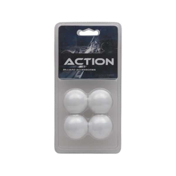 Action Foosball FBSBP Smooth Balls - Blister Pack, White