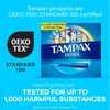 Tampax Pearl Tampons Multipack, Light/Regular/Super Absorbency, with Leakguard Braid, Unscented, 94 Count