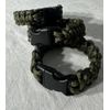 Black Buckle Army Green Paracord Bracelets