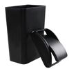 Rinboat Plastic Slim Black Swing Bin Dustbin with Lid, 14 Litre, 1 Pack