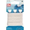 Prym Buttonhole Elastic with 3 Buttons 12 mm Black