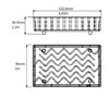 Drip Tray, Heavy, Onepiece, 3"x5"x1", Dripwave,5002569