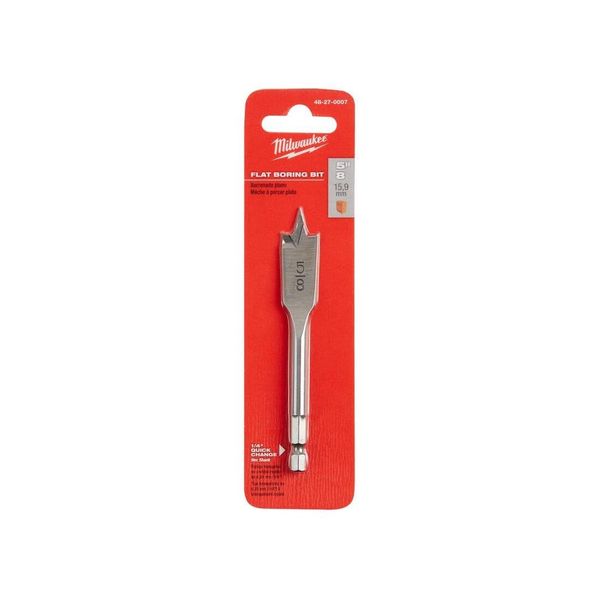 Milwaukee Electric - 5/8 X 4.5 Flat Boring BIT