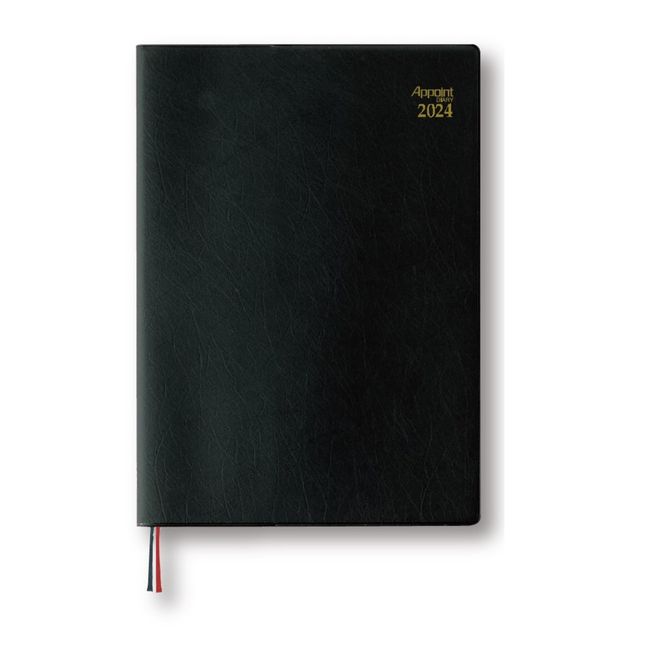 Daigo E1036 2024 Diary, Appointment, Weekly Week, A5, Black, Begins December 2023