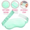 TEEROVA Cooling Eye Mask with Gel Bead - Reusable Gel Eye Mask for Dark Circles, Puffy Eyes, Dry Eyes, Headaches, Migraines, Sinus (Green)