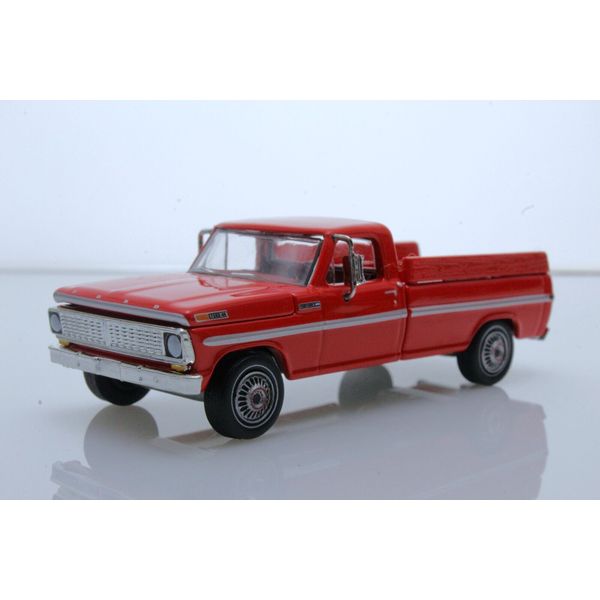 1970 Ford F-100 Farm and Ranch Special RED Pickup Truck 1/64 Scale Diecast