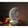 ramadan decoration. silver Ramadan Mubarak Metal Candle Holder