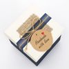 G2PLUS 100 PCS Kraft Gift Tags, 5CM "Hand Made with Love" Round Paper Tags, Hang Wedding Labels Tag with 20M String for Handmade Present